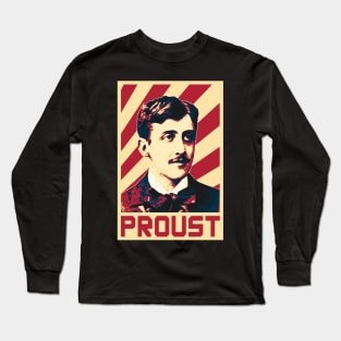 Marcel Proust Retro Long Sleeve T-Shirt